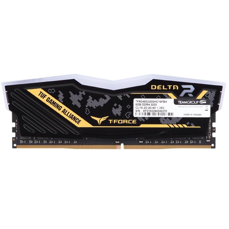 Оперативная память DDR4 DIMM 8GB/3200MHz Team Group DELTA TUF Gaming RGB (TF9D48G3200HC16F01) - фото #1