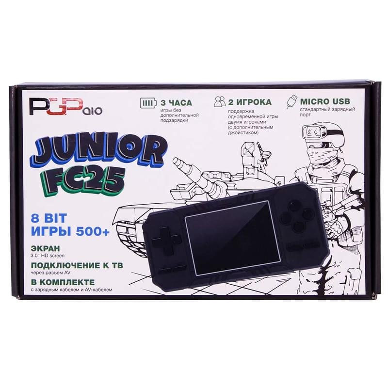 Портативная игровая консоль PGP AIO Junior FC25a, Black (PktP22) - фото #4