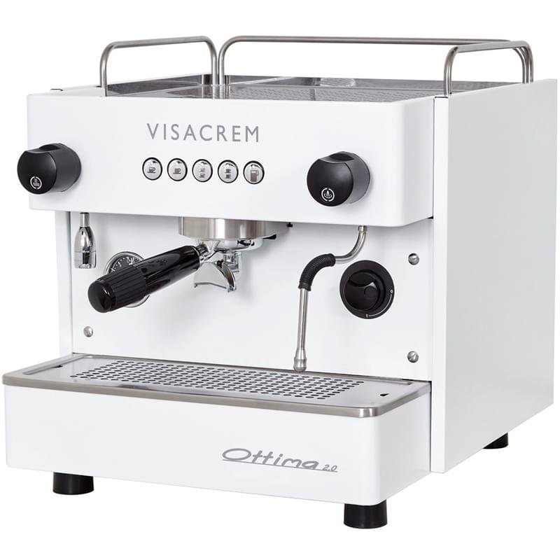 Профессиональная 1-а группная кофе машина Quality Espresso Ottima Visacrem 2.0 белая - фото #1
