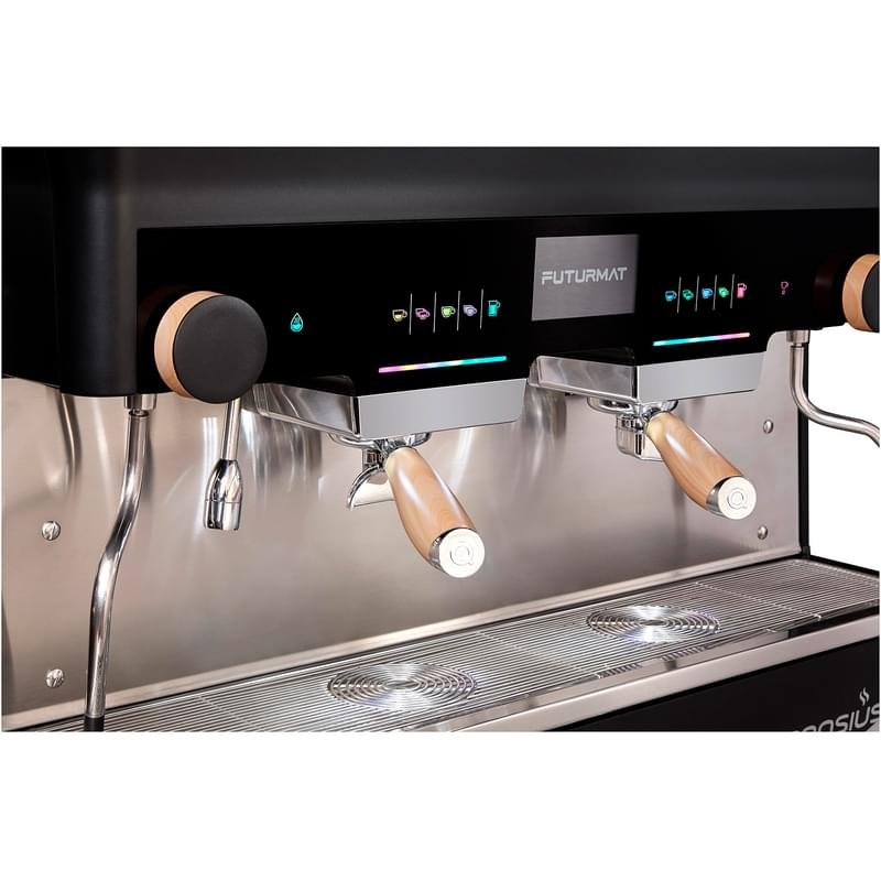 Профессиональная 2-х группная кофе машина Quality Espresso Futurmat Sensius 25 ELE черная - фото #3