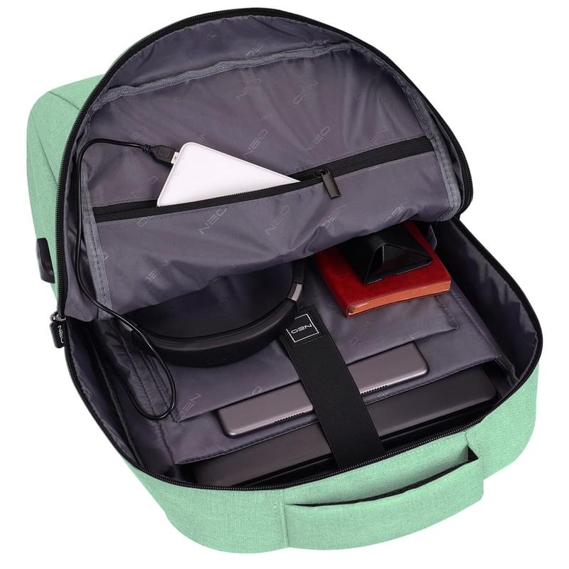 Рюкзак для ноутбука 15.6" NEO NEB-065, Green, полиэстер (NEB-065GN) - фото #9