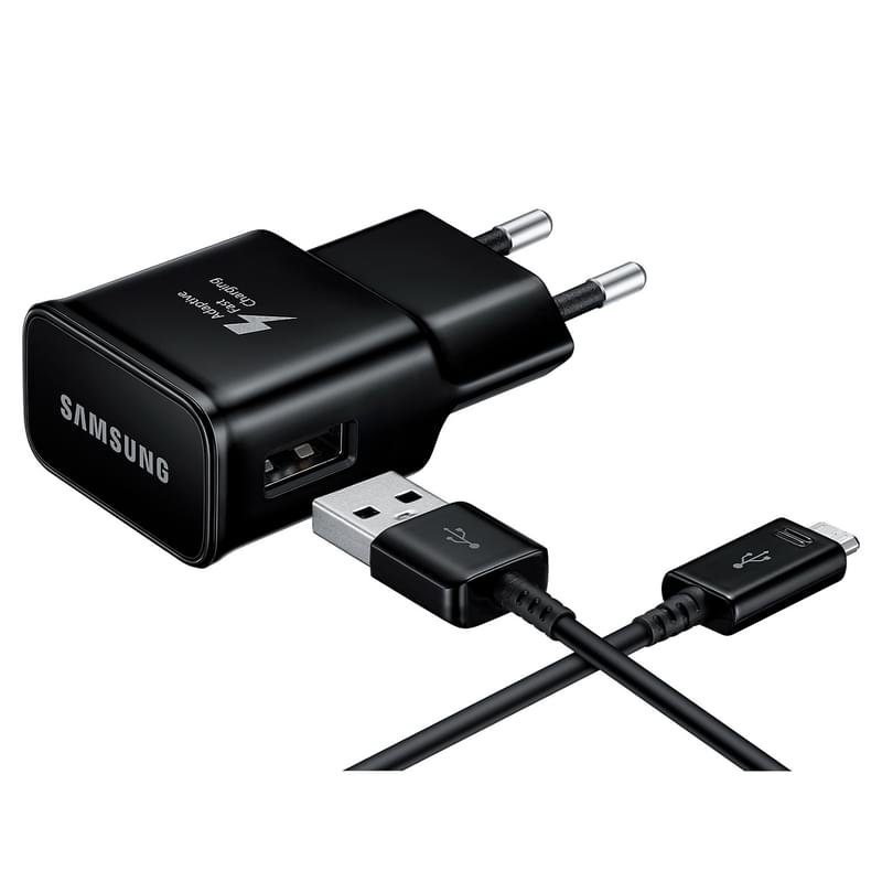Сетевое зарядное устройство 1*USB, 2A + каб. Type-C, Samsung, Fast Charge, Черный (EP-TA20EBECGRU) - фото #3