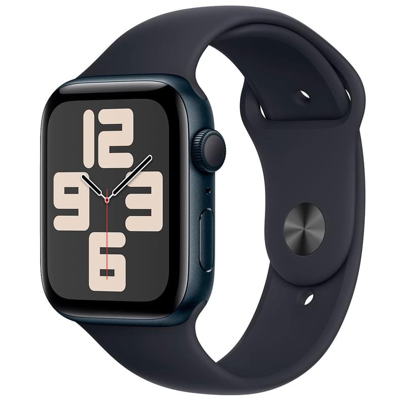 Смарт Часы Apple Watch SE 2023, 44mm Midnight Aluminium Case with Midnight Sport Band - M/L (MRE93) - фото #0