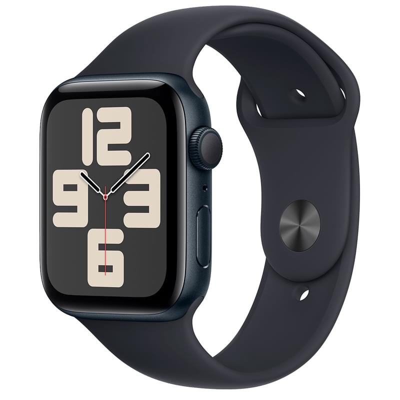 Смарт Часы Apple Watch SE 2023, 44mm Midnight Aluminium Case with Midnight Sport Band - S/M (MRE73) - фото #0