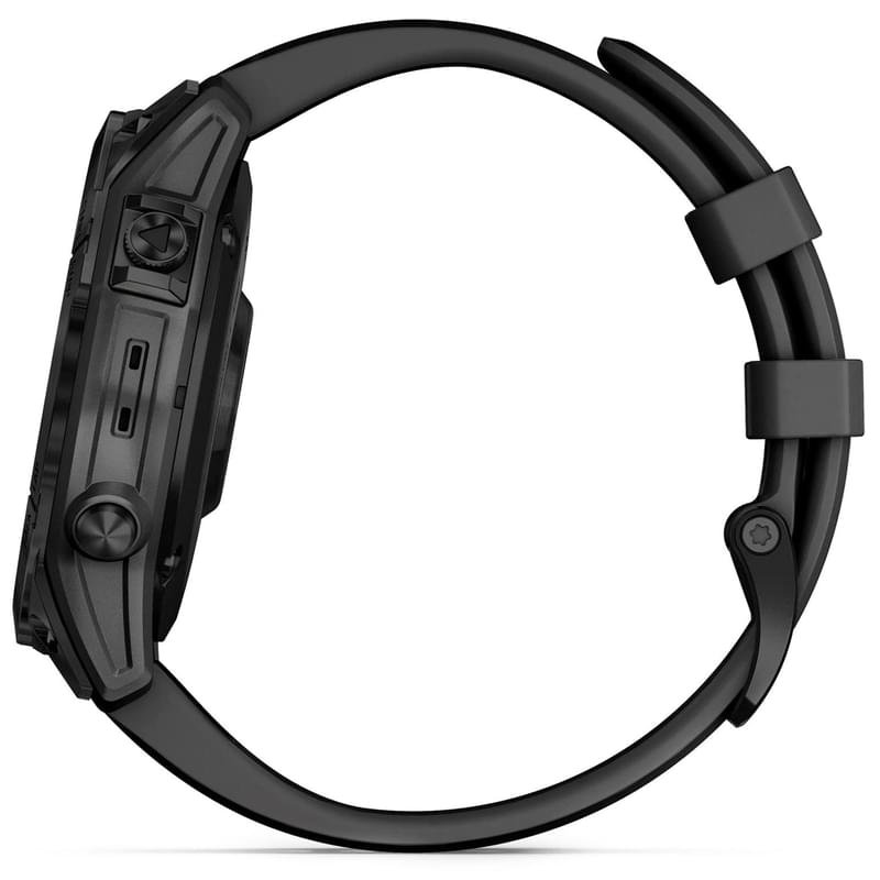 Смарт часы Garmin Fenix 7 Sapphire Solar, Carbon Gray DLC Titanium with Black Band (010-02540-21) - фото #3