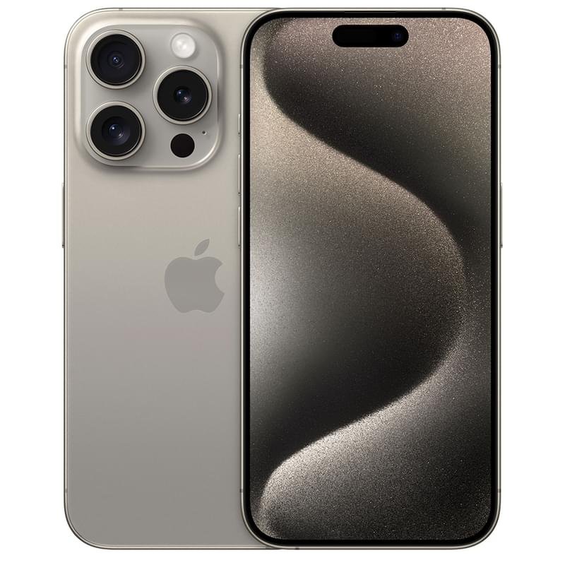 Смартфон Apple iPhone 15 Pro 256/8GB Natural Titanium (MTV53) - фото #0
