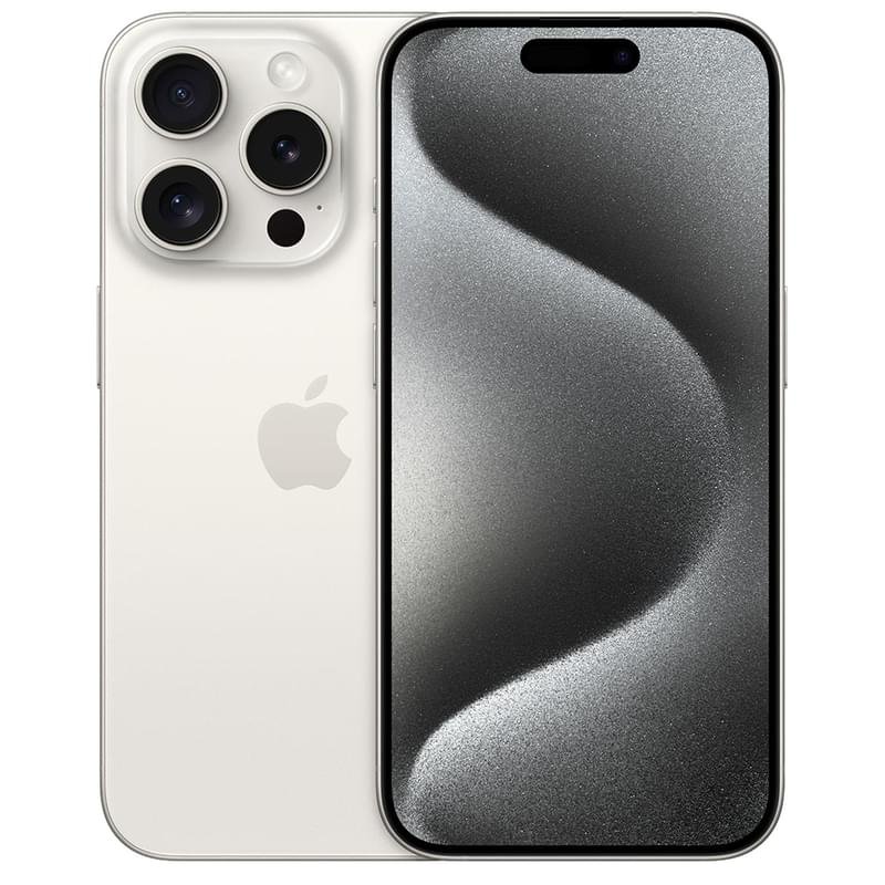 Смартфон Apple iPhone 15 Pro 256/8GB White Titanium (MTV43) - фото #0