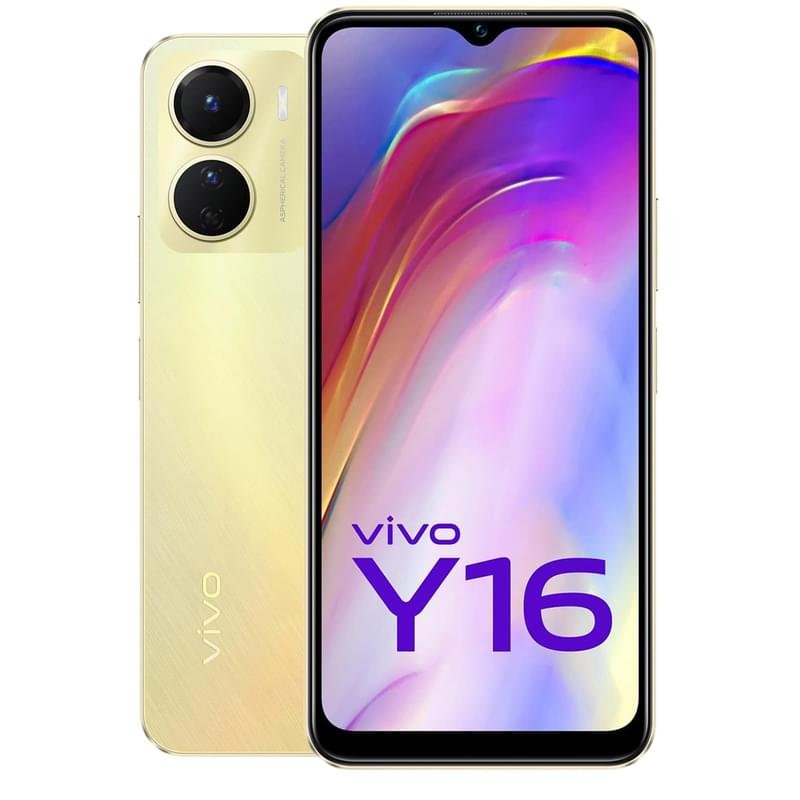 Смартфон Vivo Y16 32GB Drizzling Gold - фото #0