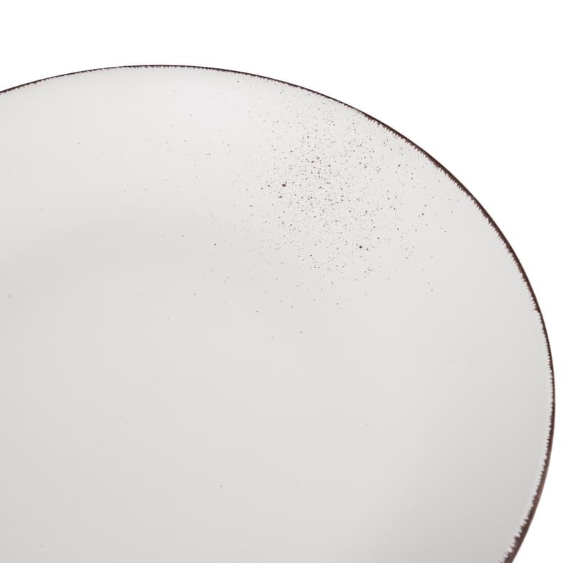 Тарелка обеденная керамика 26см Lucca Winter white Ardesto AR2926WMC - фото #3