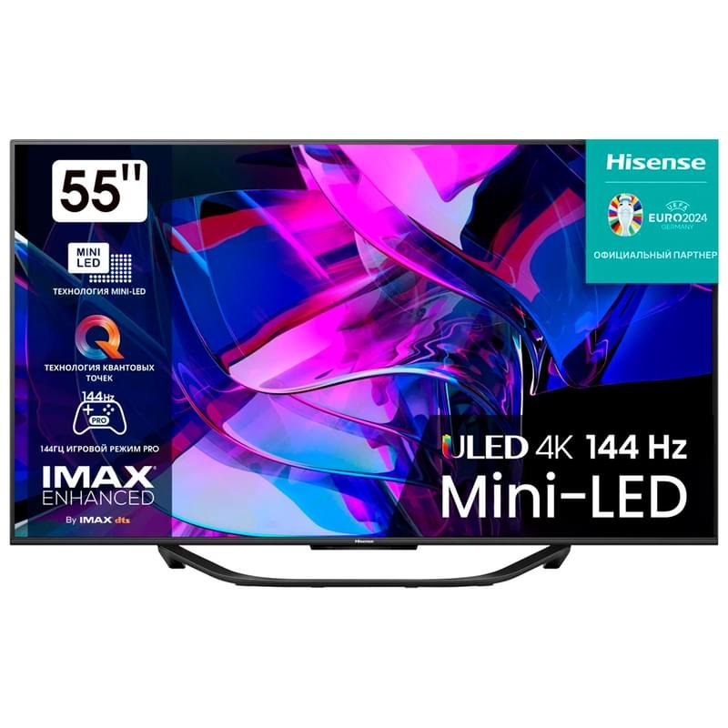 Телевизор Hisense 55" 55U7KQ Mini-LED UHD Smart Black - фото #0
