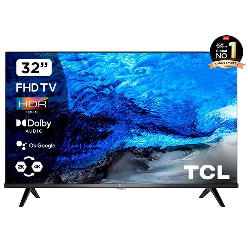 TCL 32" 32S65A LED FHD Android Black теледидары - фото #0