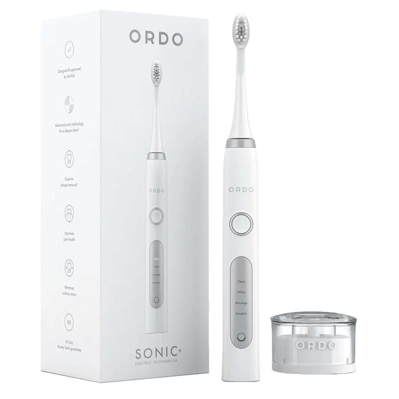 Зубная щетка ORDO Sonic+ SP2000-WS, White Silver - фото #2
