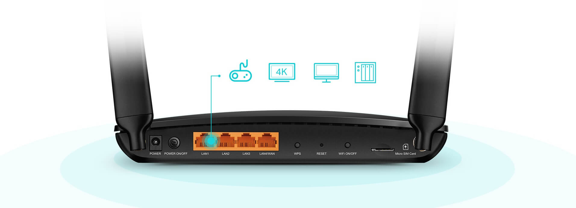 Беспроводной маршрутизатор, TP-Link Archer MR600, 4 порта + Wi-Fi, 4G ...