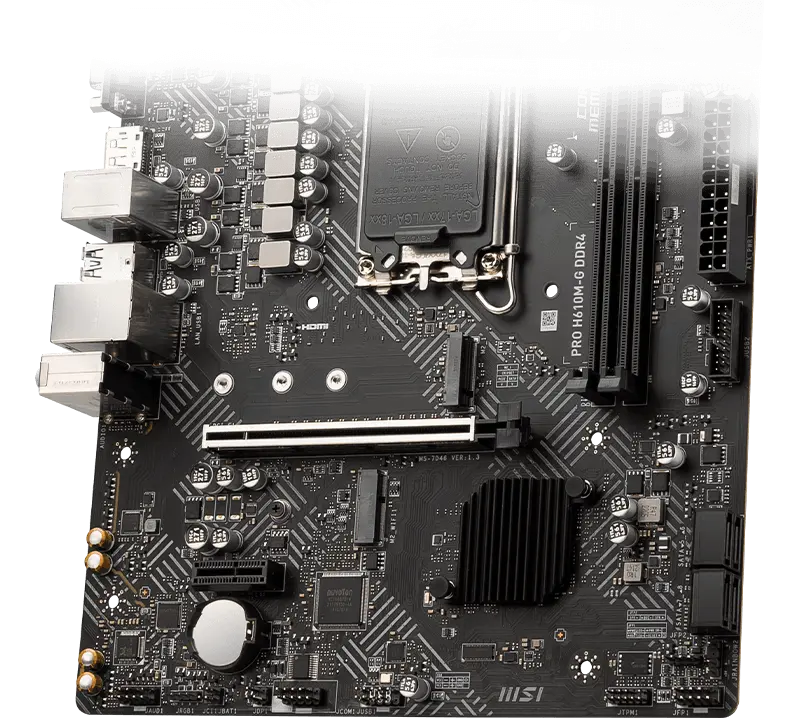 Материнская плата MSI PRO H610M-G LGA1700