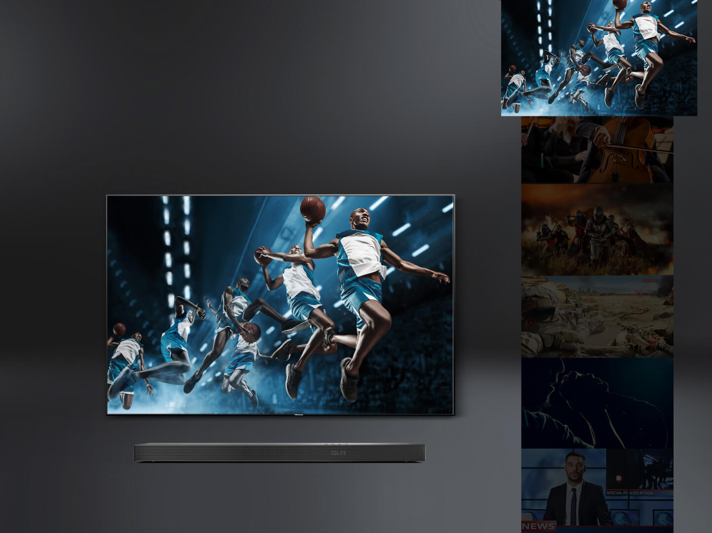 настройка саундбара hisense