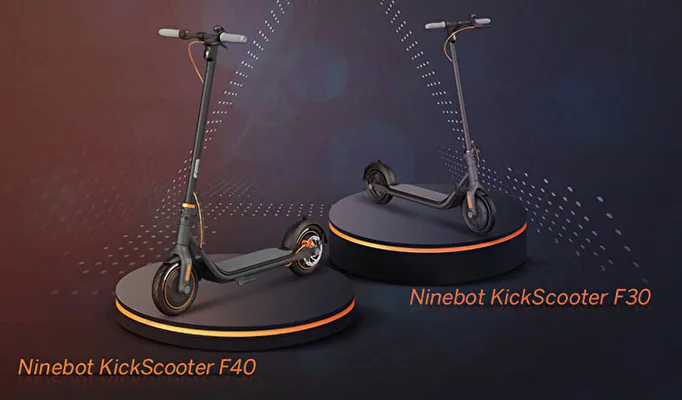 Электросамокат Ninebot KickScooter F40, 30 км/ч, 120кг, 40 км, Серый ...